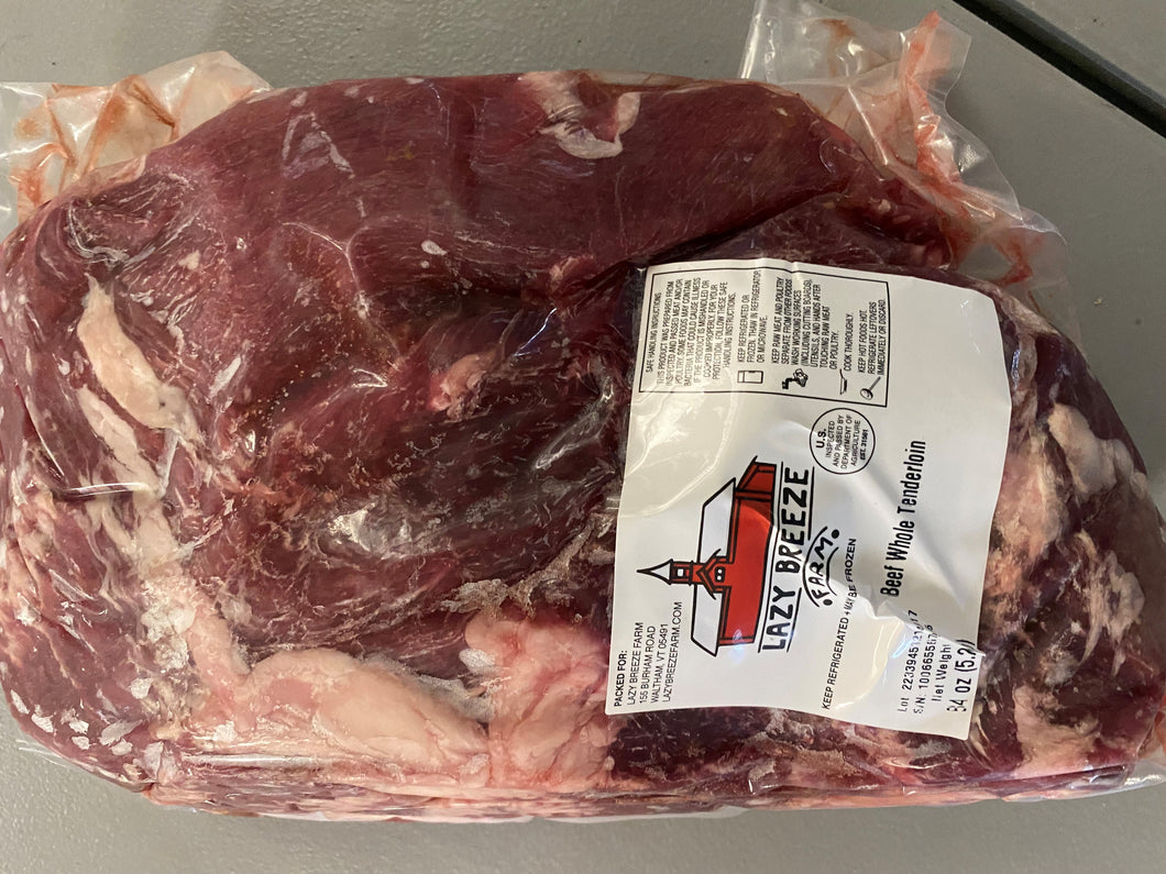 Tenderloin - Whole Hereford Beef - Free local delivery or pickup